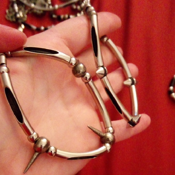 Gothic, Punk, Black & Silver Jewelry Lot. - Picture 12 of 14